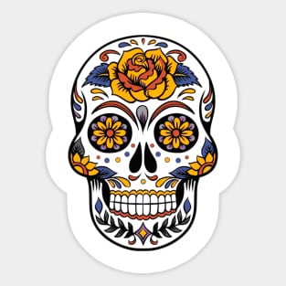 Skull Halloween dia de los muertos Sticker